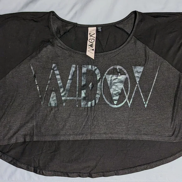 Widow Hi Low Crop Top - Picture 2 of 4